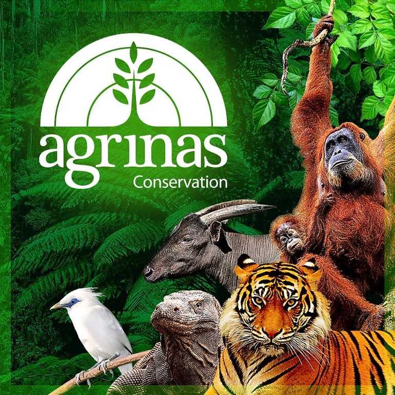 Sebuah poster yang diunggah di halaman Facebook Agrinas mengetengahkan citranya sebagai lembaga konservasi.
