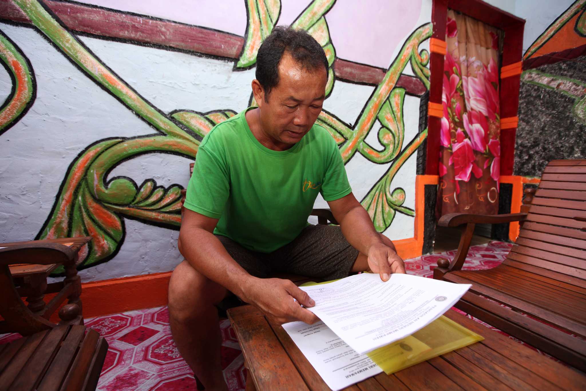 Martinus, a villager from West Kalimantan who entered into a partnership scheme. Photo: Saga Chang