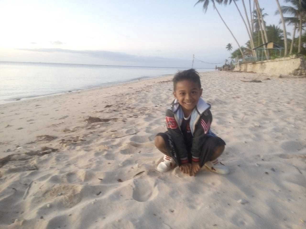 Leisava Christo Yanada Ganobal at Kora Evar Beach near Dobo. 